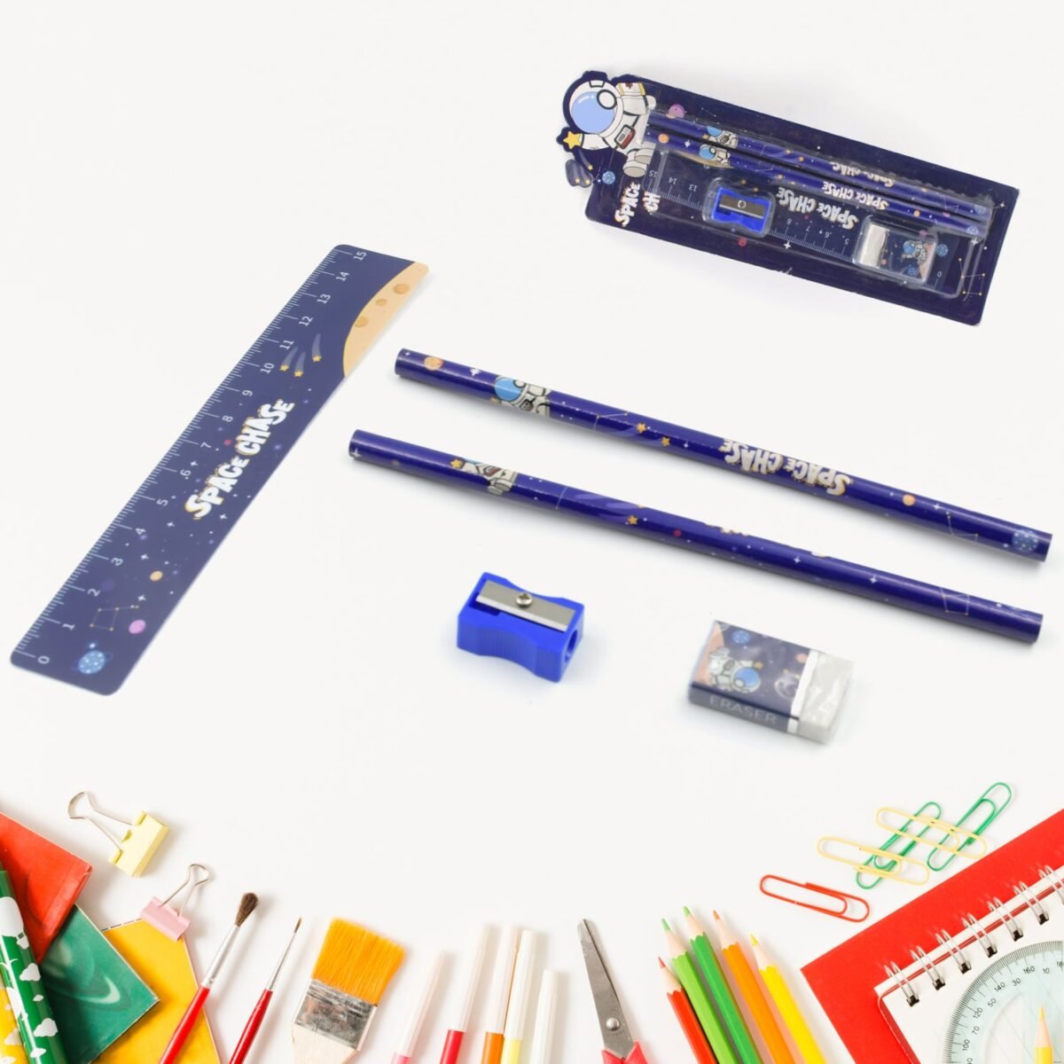 Fun & Functional! 5-in-1 Cartoon Pencil Set for School & Play (5 Pc) - Image 1