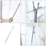 Stainless Steel Telescopic Pole Clothes Hooks Hanger (1 Pc / 1 Mtr.) - Image 6