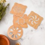 Wooden Table Coasters Tea Coasters (1 Pc / Mix Design) - Image 3