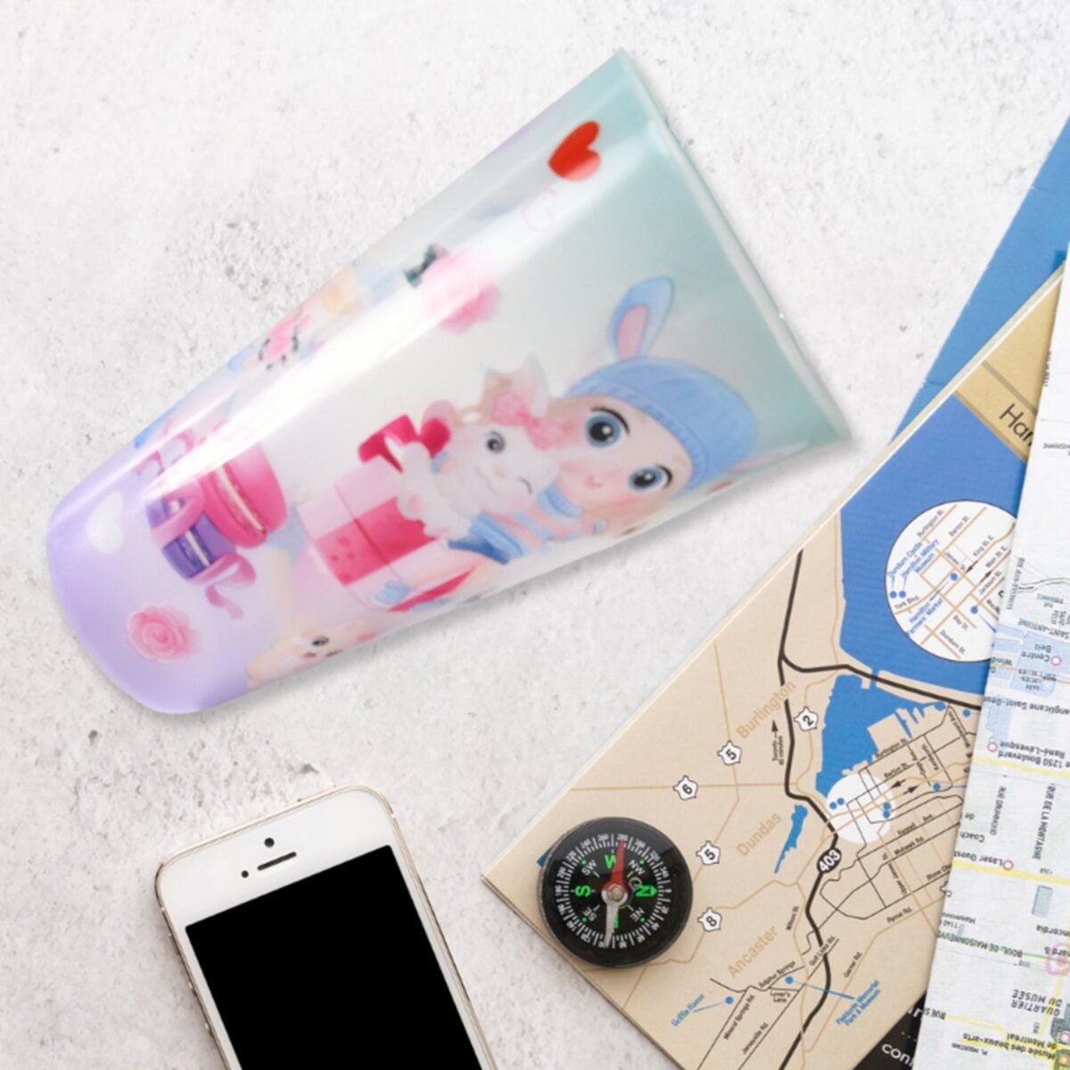 Unicorn Water Bottle with Straw & Lid for Kids (Without Light) - Image 1