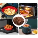 Air Fryer Reusable Silicone Pot with Handles (6 Pc set) - Image 3