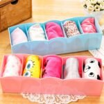 5 Compartments Socks / Handkerchief / Underwear Storage Box Socks Drawer Closet Organizer Storage Boxes (pack of 2) - Image 8