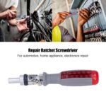 Multi Bits Ratchet Screwdriver Set, Adjustable Angle Two-Way Ratcheting Screwdriver (1 Set) - Image 4