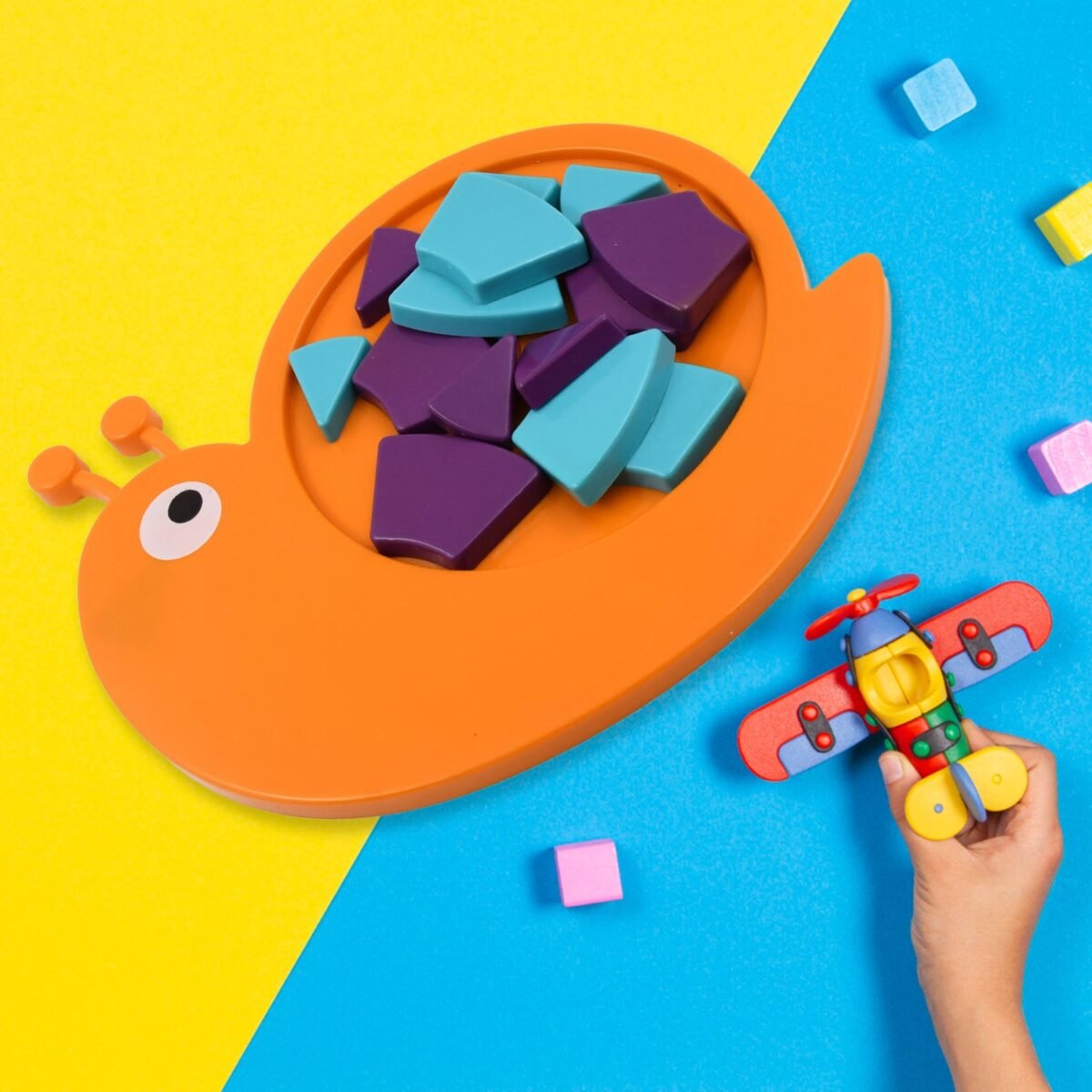 Mini Snail Puzzle – STEM Educational Toy, Puzzle Games for Ages 3-6 (Mix Color) - Image 5
