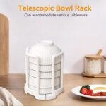Plastic Bowl Holder Bowl Organizer Drain Rack (1 Pc) - Image 4