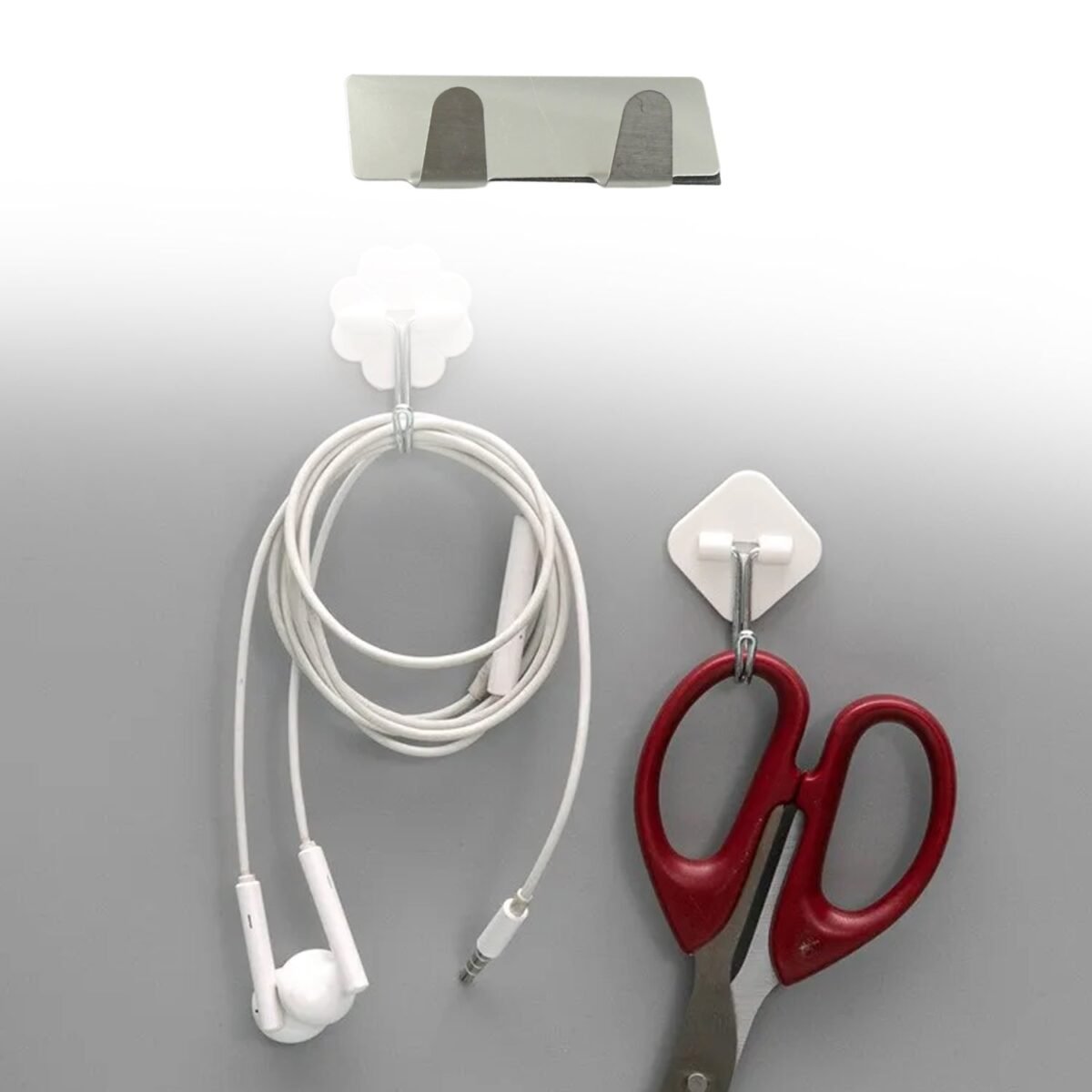 Self-Adhesive Wall Hooks (6 Pcs): Stainless Steel, Multipurpose for Home - Image 5