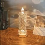 Rose Candles for Home Decoration, Crystal Candle Lights - Image 5