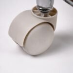 Heavy Duty Steel Base Round Rolling Stool with Wheels Pedicure Stool (1 pc) - Image 4