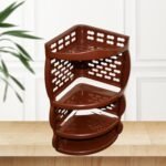 Multi Purpose Plastic Corner Rack a Stylish Storage Shelf for Kitchen / Living Room / Bathroom (1 Pc / 3 Layer ) - Image 5