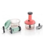 2-in-1 Push Chopper 800ml with Stainless Steel Blade for Quick Food Prep - Image 3