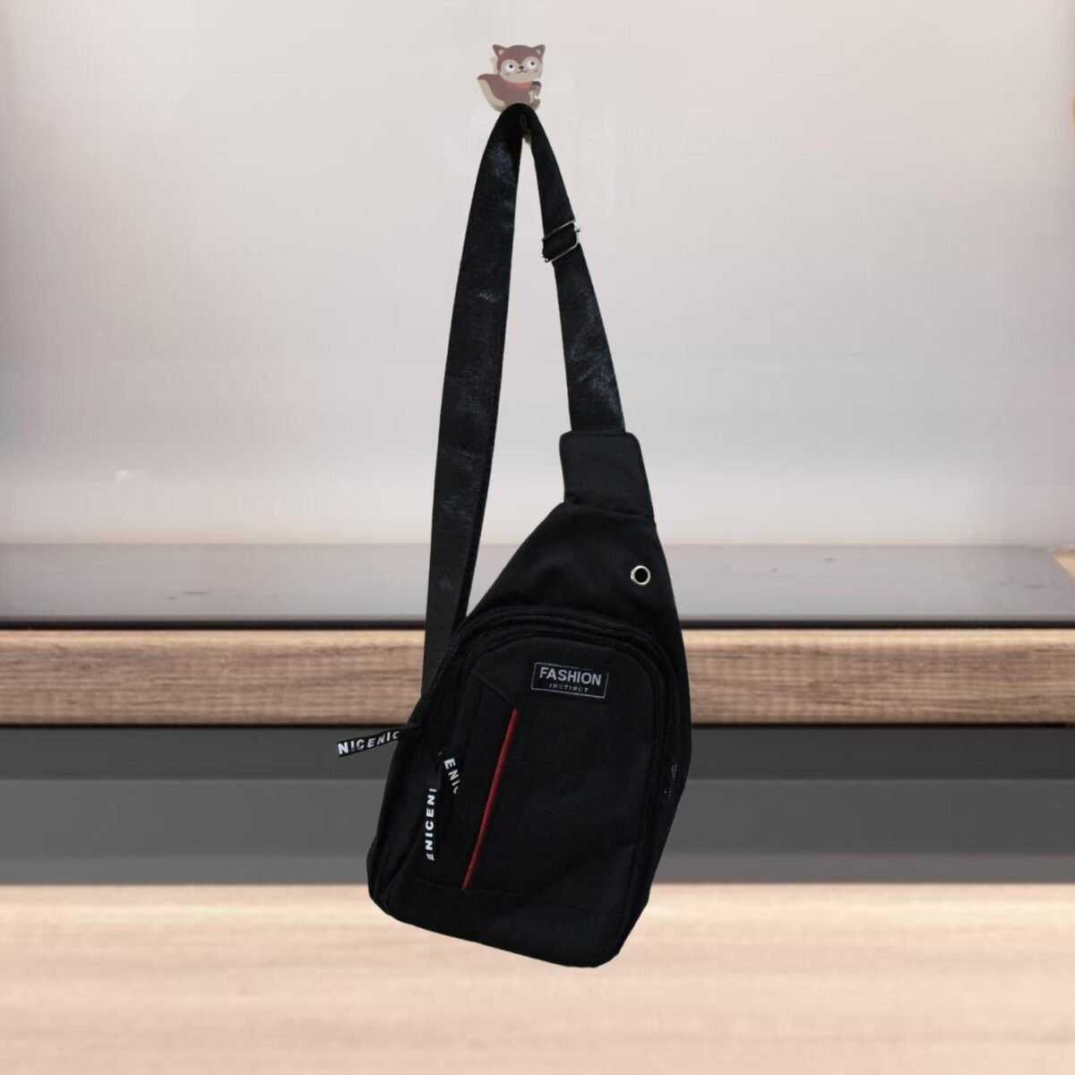 Waterproof Anti-Theft Crossbody Fanny Pack – (1 Pc, Black & Grey) - Image 6