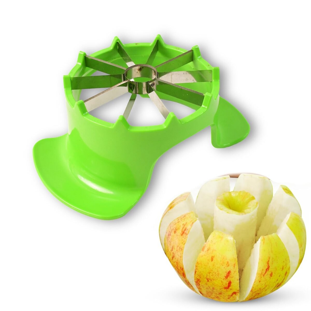 Apex Apple Cutter with Container – Unbreakable ABS Body & Stainless Steel Blades - Image 6