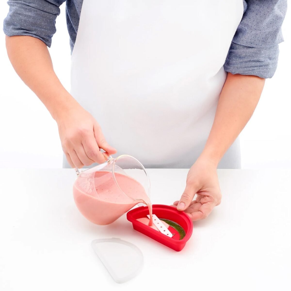 Silicone Ice Cream and Ice  Moulds - Watermelon sicle Molds, DIY Kitchen Tool for Ice Treats - Image 6