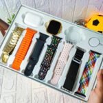 10 in 1 Set Ultra 2 Smart Bluetooth Calling Smart watch + Earphones with Transparent Screen Guard Watch with Seven Classic Straps (Mix Color) - Image 4