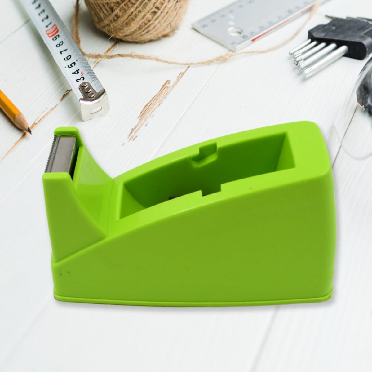 Plastic Tape Dispenser Cutter – Heavy Duty Stationary Tape Cutter for Home, Office, School Use (1 Pc / 515 gm) - Image 5
