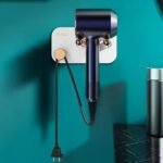 Hair Dryer Wall Mount, Self Adhesive Hair Dryer Holder (1 Pc) - Image 4