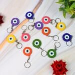 Evil Eye Rubber / Silicone Keychain (12 Pcs Set / Mix Color) - Image 4