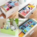 Desktop Storage Organizer Box Set - 5 Grid Compartments for Clothing, Underwear, Socks & Ties (4-Piece) - Image 4