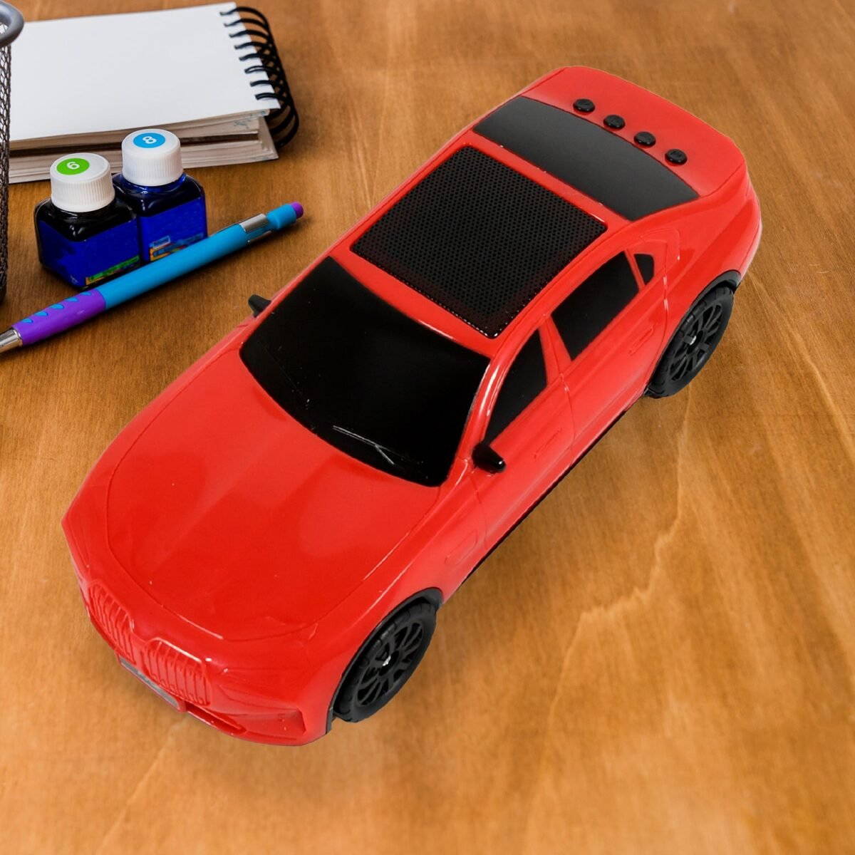 Wireless Bluetooth Speaker Portable Car Shape Music Speaker Support Bluetooth, TF Card, USB, Fm Radio Function Unique Shape Car Speaker - Image 6