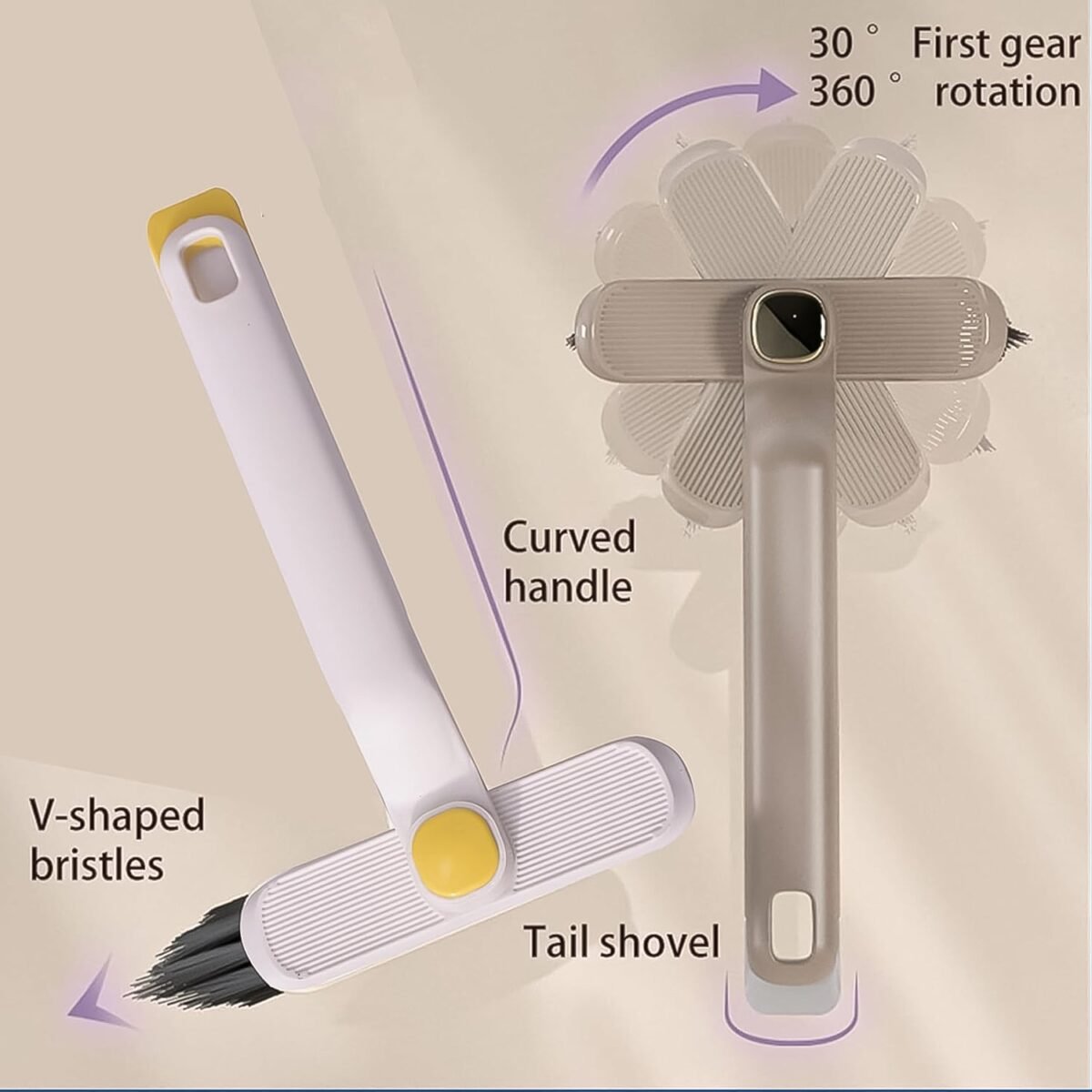 Multi-Function 360° Rotating Crevice Floor Cleaning Brush (1 Pc) - Image 4