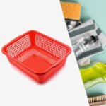 Plastic Kitchen Medium Size Vegetables and Fruits Washing Basket Dish Rack Multipurpose Organizers - Image 2