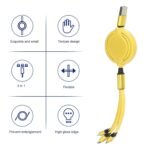 3 in 1 Retractable Charger Charging Cable (1 Pc / Mix Color) - Image 4