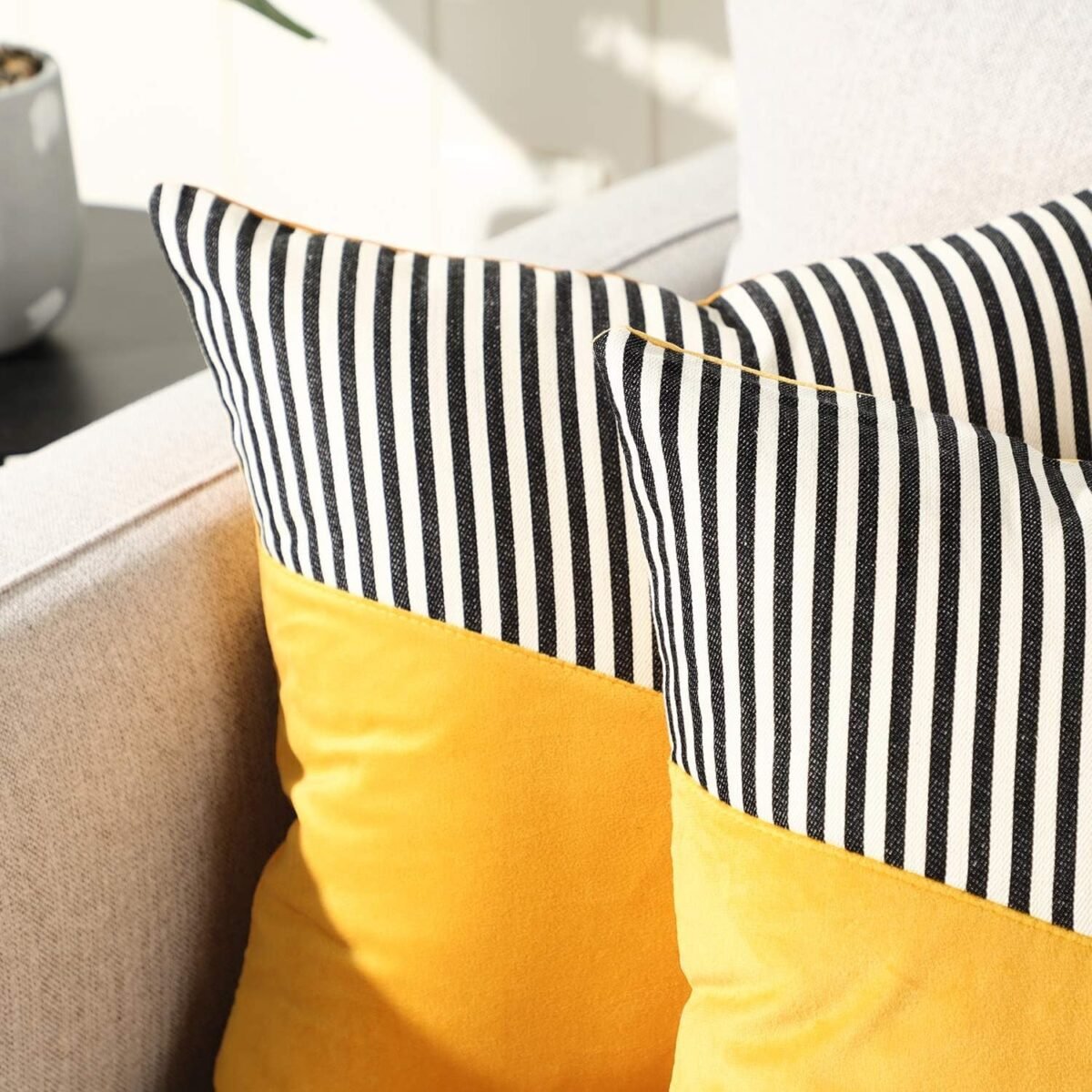 Decorative Pillow Covers Cushion Cases Soft Cotton (22 × 22 Inch / 1 Pair / 2 Pc) - Image 6