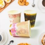 Disposable Paper Cups, Disposable Tea, Coffee Cups (3 Pcs Set / Mix Color) - Image 4