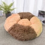 Dog Bed, Cat Bed,  Bottom Calming Donut Dog Bed (1 Pc) - Image 4