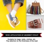 Grommet Setting Tool with 25 PCS Gold Eyelets Grommets Steel Hole Punch Setter Kit for Leather, Canvas, All Fabrics Men and Women Clothes, Shoes, Belts, Crafts - Image 3