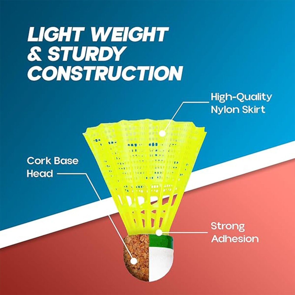 Durable Plastic Shuttlecock (6 Pcs Set) - Image 6