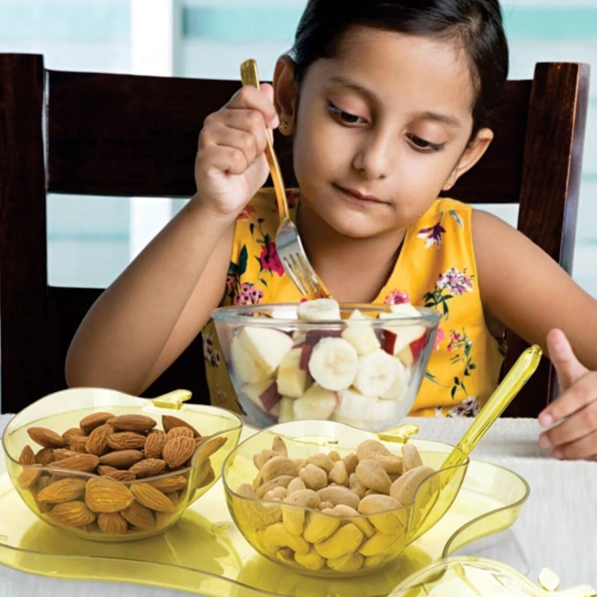 Apple Shape Tray Bowl Used For Serving Snacks And Various Food Stuffs. - Image 5