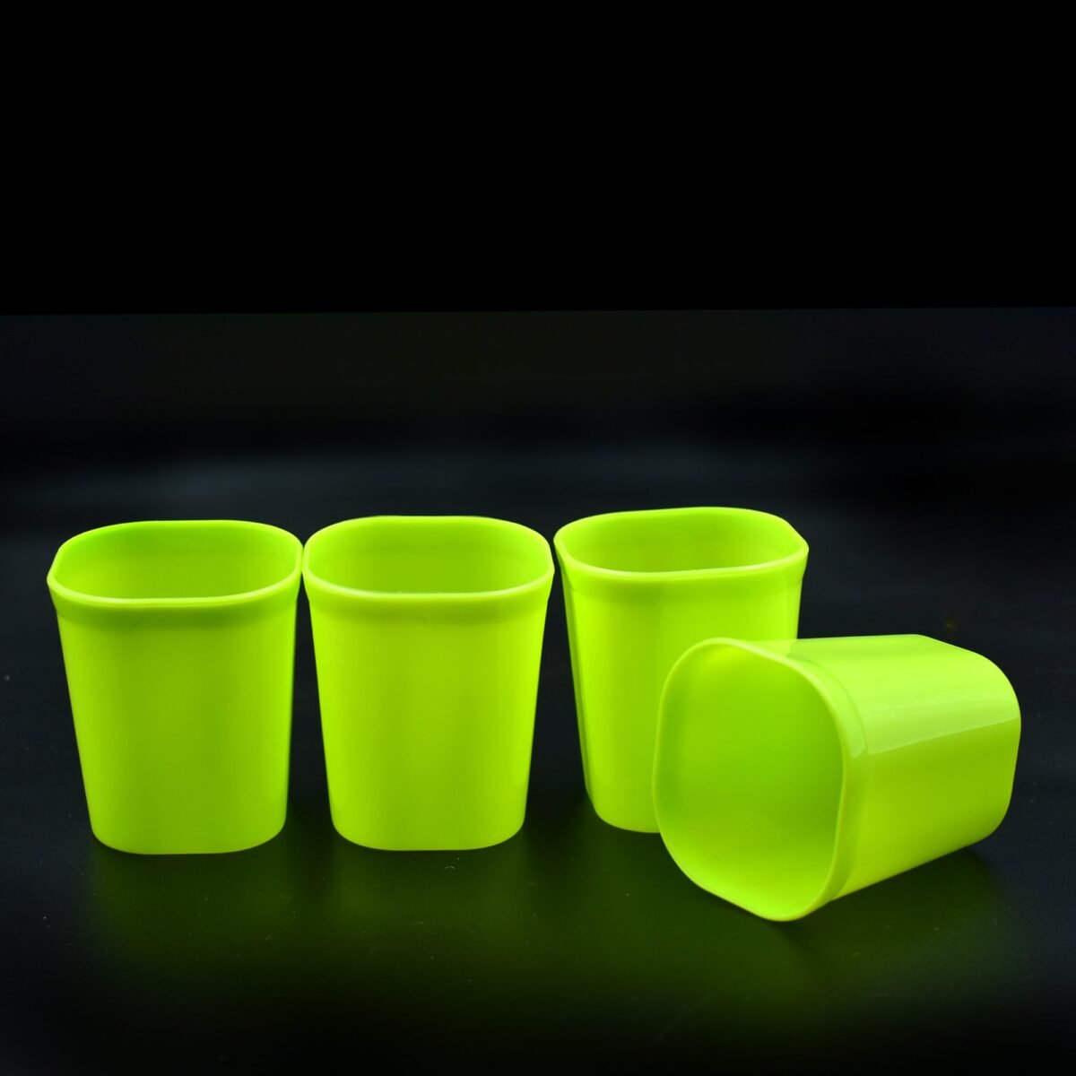 Plastic Drinking Glass Set For Drinking Milk Water Juice (Pack of 4) - Image 1