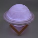 3D Saturn Lamp Home Decoration Bedside Night Light With Base (1 pc / Multicolor) - Image 3