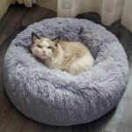 Medium Round Dog Beds for Small, Medium Dogs and Cats (1 Pc) - Image 4