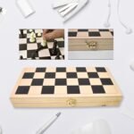 Folding Wooden Chess Board Set (30 × 30 Cm / 1 Set) - Image 4