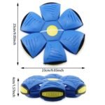 Football Flat Throw Disc - with 3 LED Light Flying Toys - Image 5