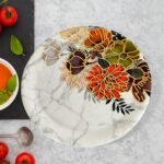 Dream 18-Piece Plastic Dinner Set – Unique Flower Design, 6 Plates, 6 Bowls & 6 Spoons, Microwave & Dishwasher Safe - Image 5