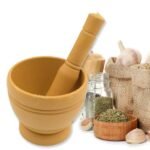 Mortar and Pestle Spice Grinder - Traditional Khalbatta for Kitchen Herb & Spice Preparation - Image 6