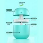 Portable Mini USB Humidifier with Light, Cool Mist & Essential Oil Diffuser (250ML) - Image 7