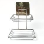 Kitchen Bathroom Soaps Storage Rack with 2 Hook for Home - Image 5