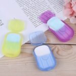 Travel Paper Soap Sheet with Mini Box (20 Sheets in a Pack Approx / Mix Color) - Image 6