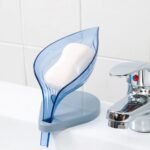 Plastic Leaf Shape Soap Box, Soap Holder (1 Pc / With Color Box) - Image 4
