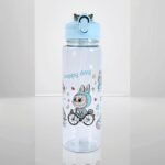 3 in 1 Plastic water drinking bottle with handle straw  (3 Pcs Set) - Image 4