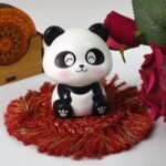 Solar Powered Moving Panda Car Dashboard Decoration – 1 Pc - Image 3