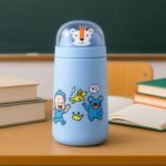 Double Wall Cartoon Glass Water Bottle 350Ml (1 Pc) - Image 3