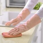 Multipurpose Natural Gum Rubber Reusable Cleaning Gloves - Image 2
