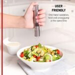 Stainless Steel Thumb Presser Salt and Pepper Grinder (1 Pc) - Image 6