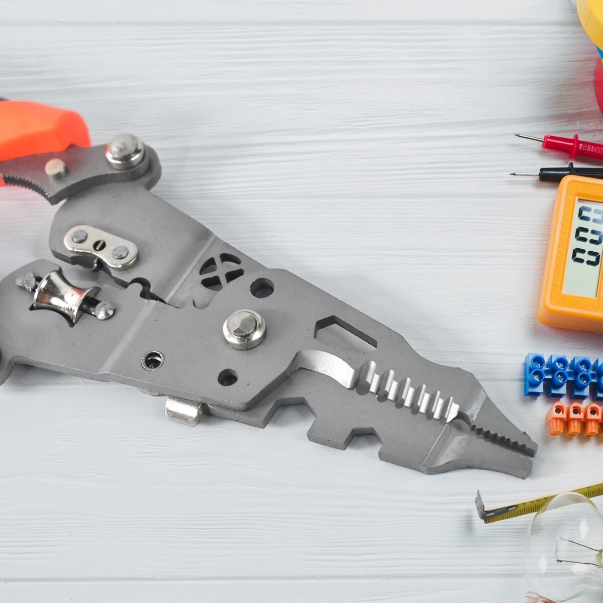 8 in 1 Wire Stripper Pliers, Soft Grip - Image 7