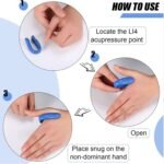 Sugar Control Acupressure Hand Pressure Point Clip Migraine Relief Clip with Magnets (1 Pc) - Image 4